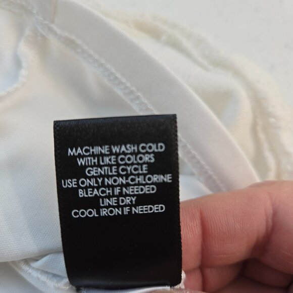 810-9 Torrid White Fit & Flare Lace Trim sleeveless Tank Top – Size 1 (14/16) - Picture 13 of 14